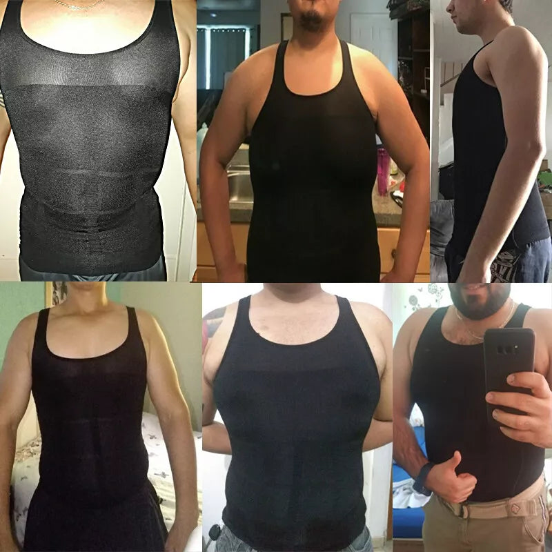CAMISA DE COMPRESIÓN PARA POSTURA MASCULINA